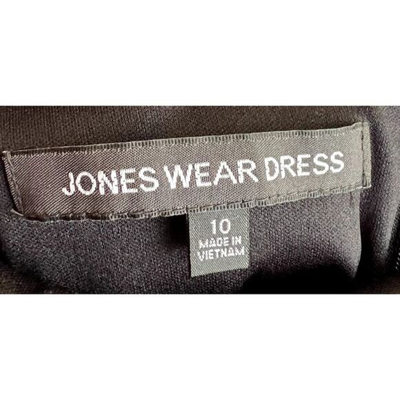 Jones Wear Dress Multicolor Print Boat Neckline Sleeveless Sheath Dress Size 10 - Picture 3 of 7